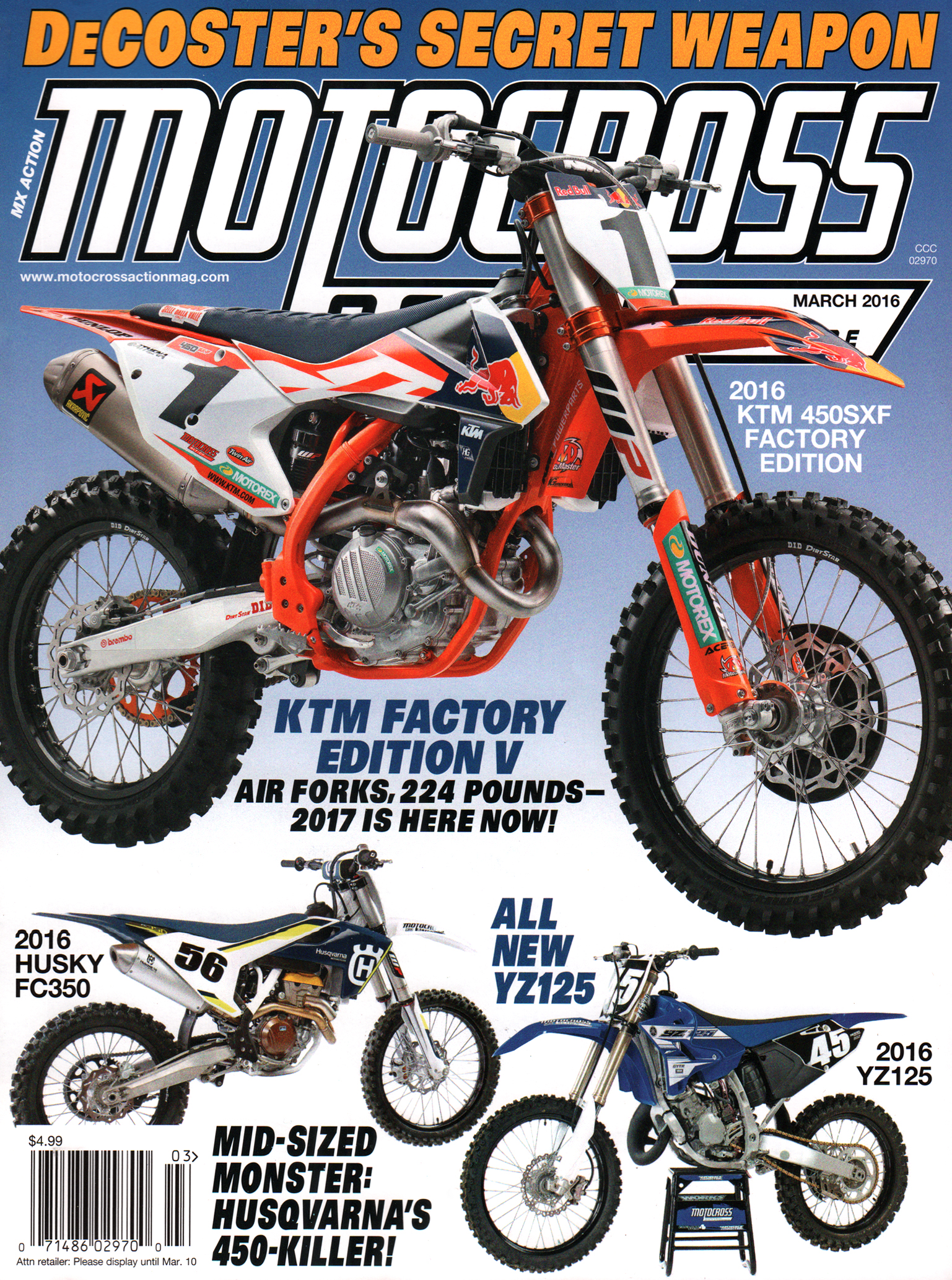 Motocross-Action March 01, 2016 Issue Cover
