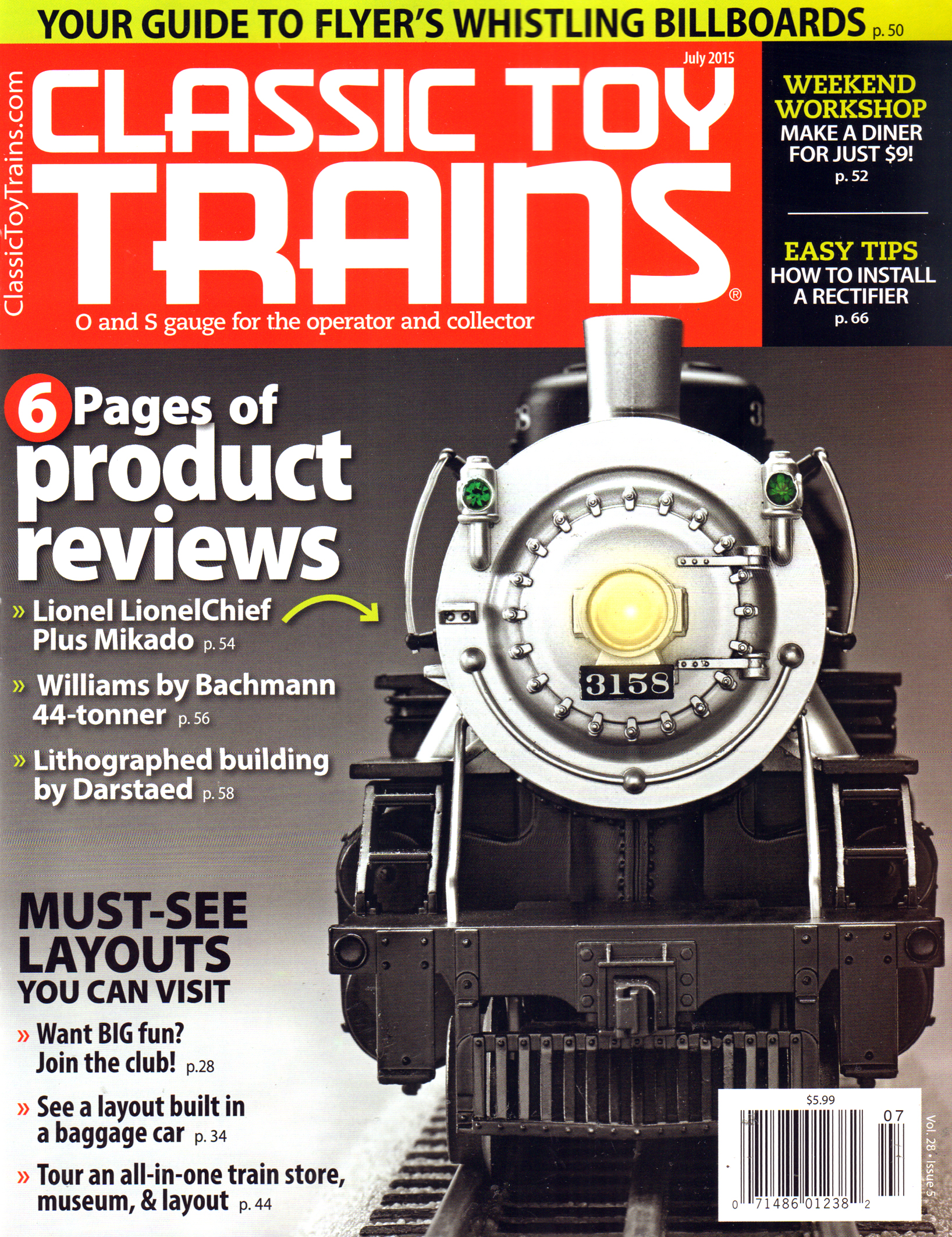Classic-Toy-Trains July 01, 2015 Issue Cover