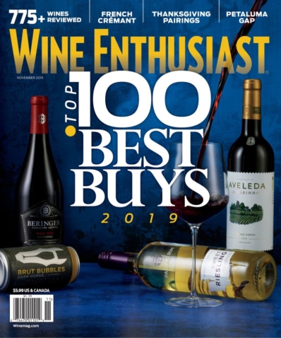 Wine Enthusiast November 01, 2019 Issue Cover