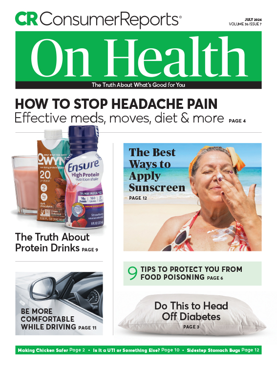 Consumer-Reports-On-Health July 01, 2024 Issue Cover
