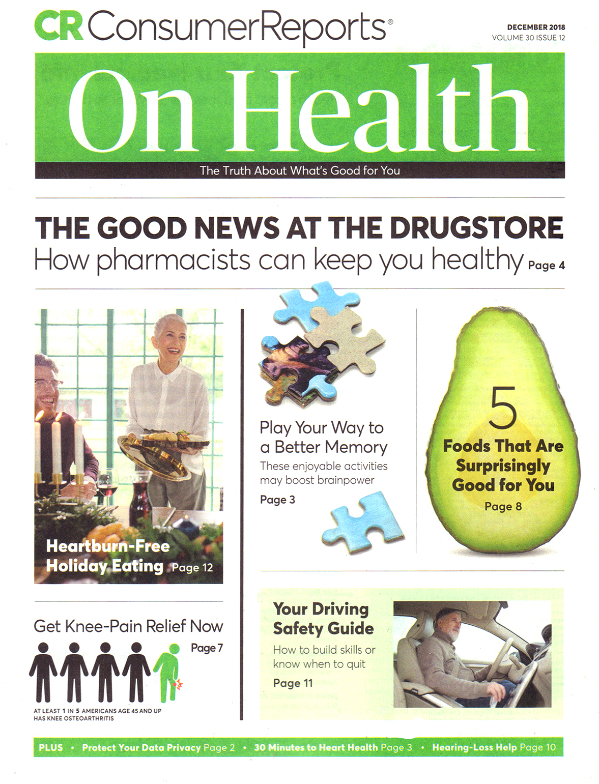 Consumer-Reports-On-Health December 01, 2018 Issue Cover