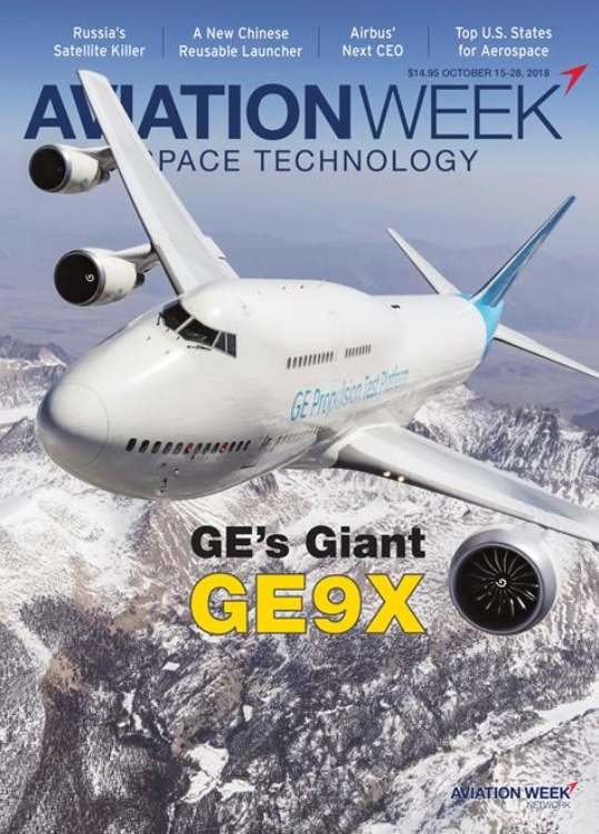 Aviation-Week-and-Space-Technology October 15, 2018 Issue Cover