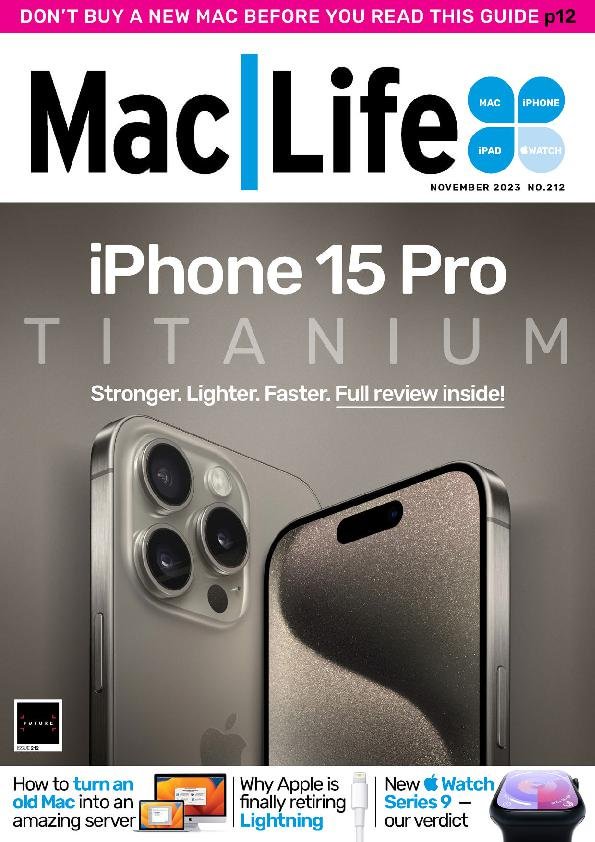 Mac-|-Life November 01, 2023 Issue Cover