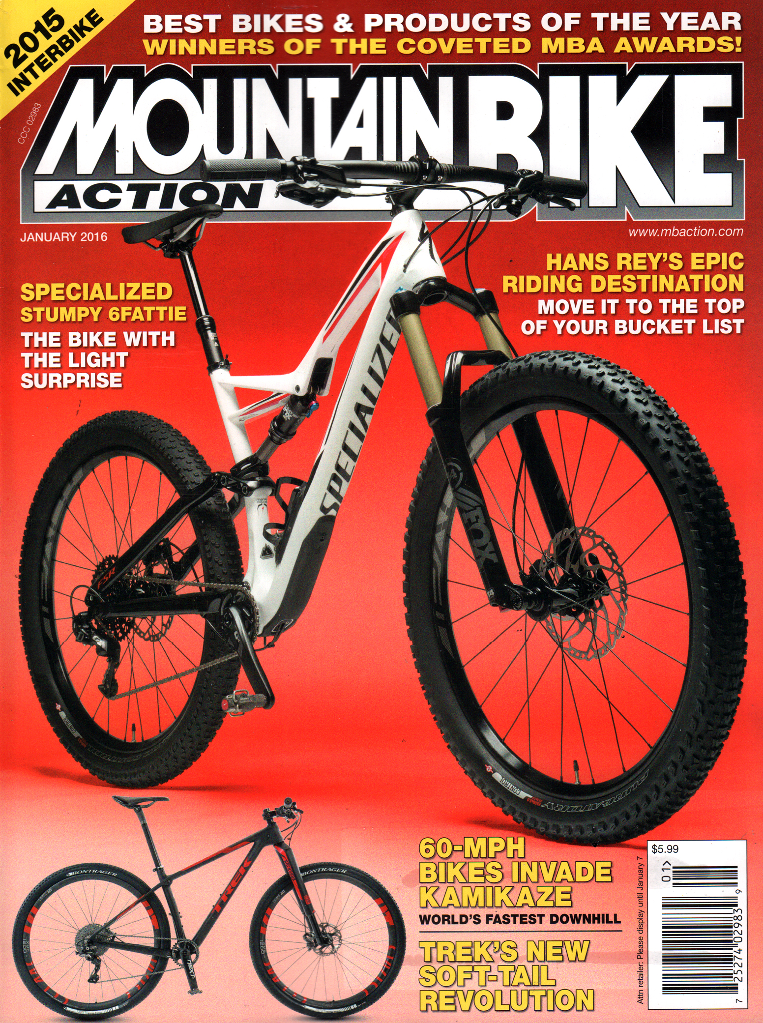 Mountain-Bike-Action January 01, 2016 Issue Cover