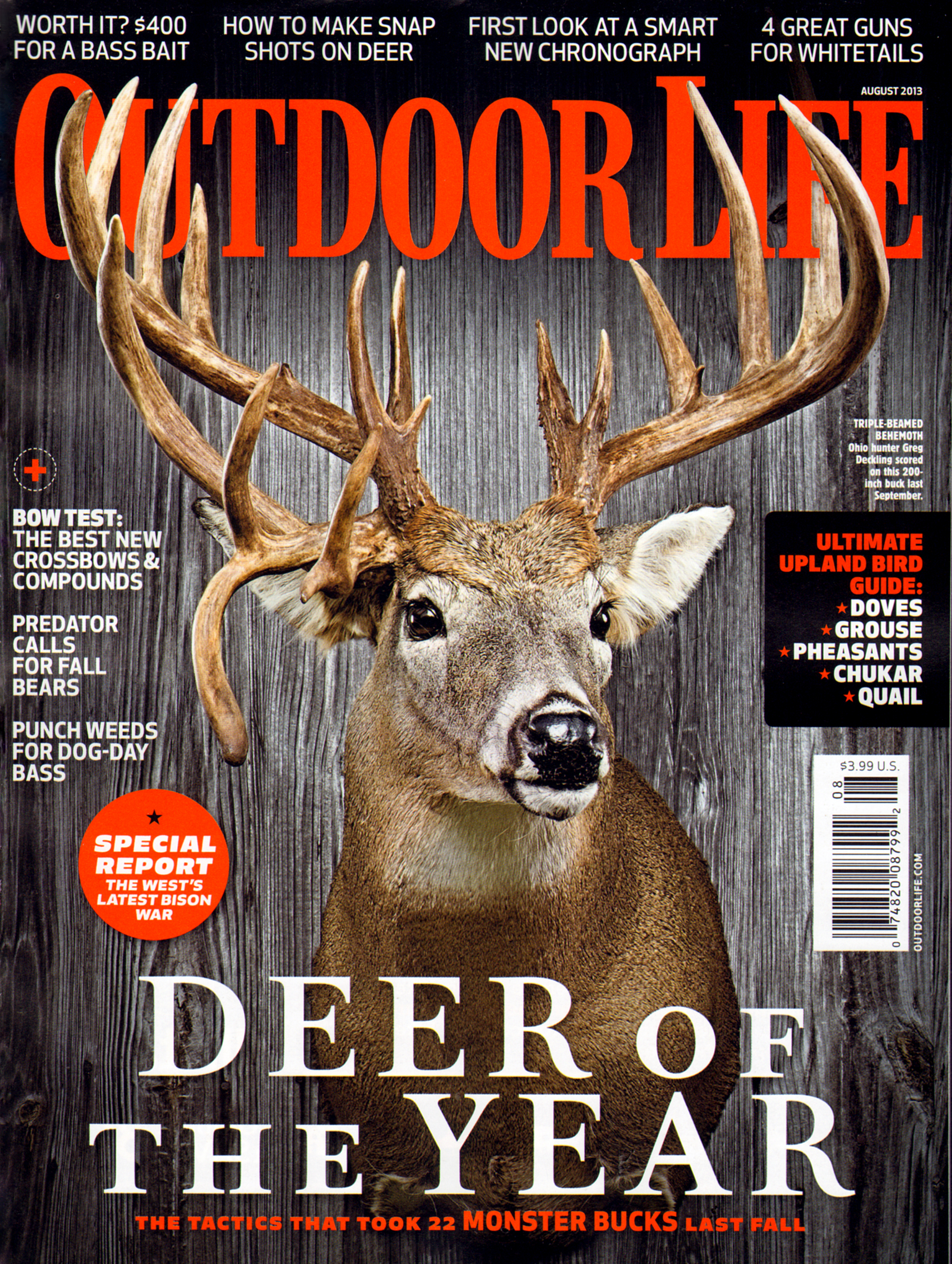 Outdoor-Life August 01, 2013 Issue Cover