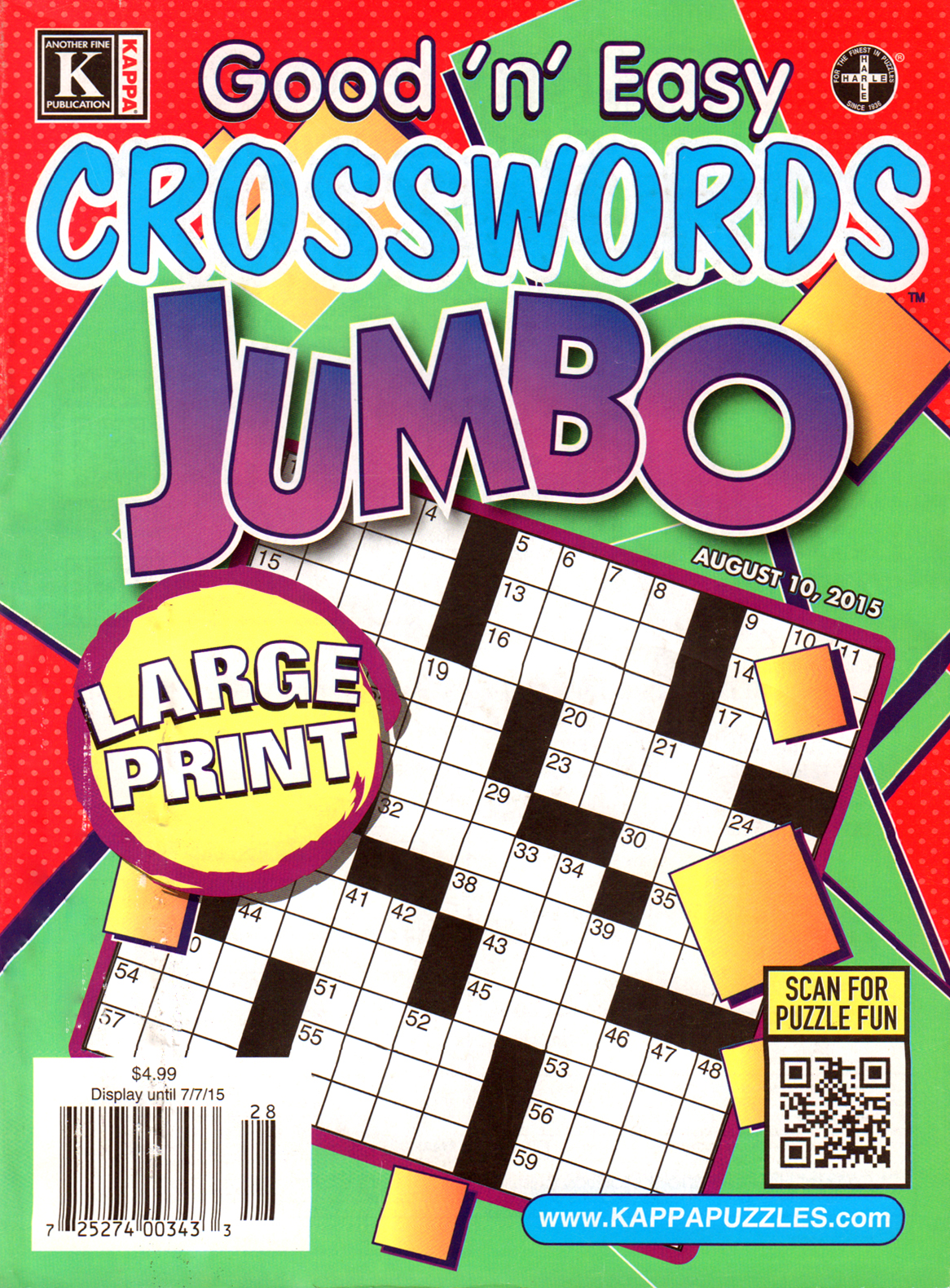 Good-N-Easy-Crosswords-Jumbo August 10, 2015 Issue Cover