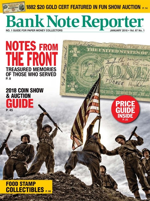 Bank-Note-Reporter January 01, 2018 Issue Cover