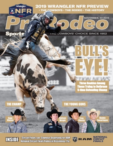 Pro Rodeo Sports News November 22, 2019 Issue Cover