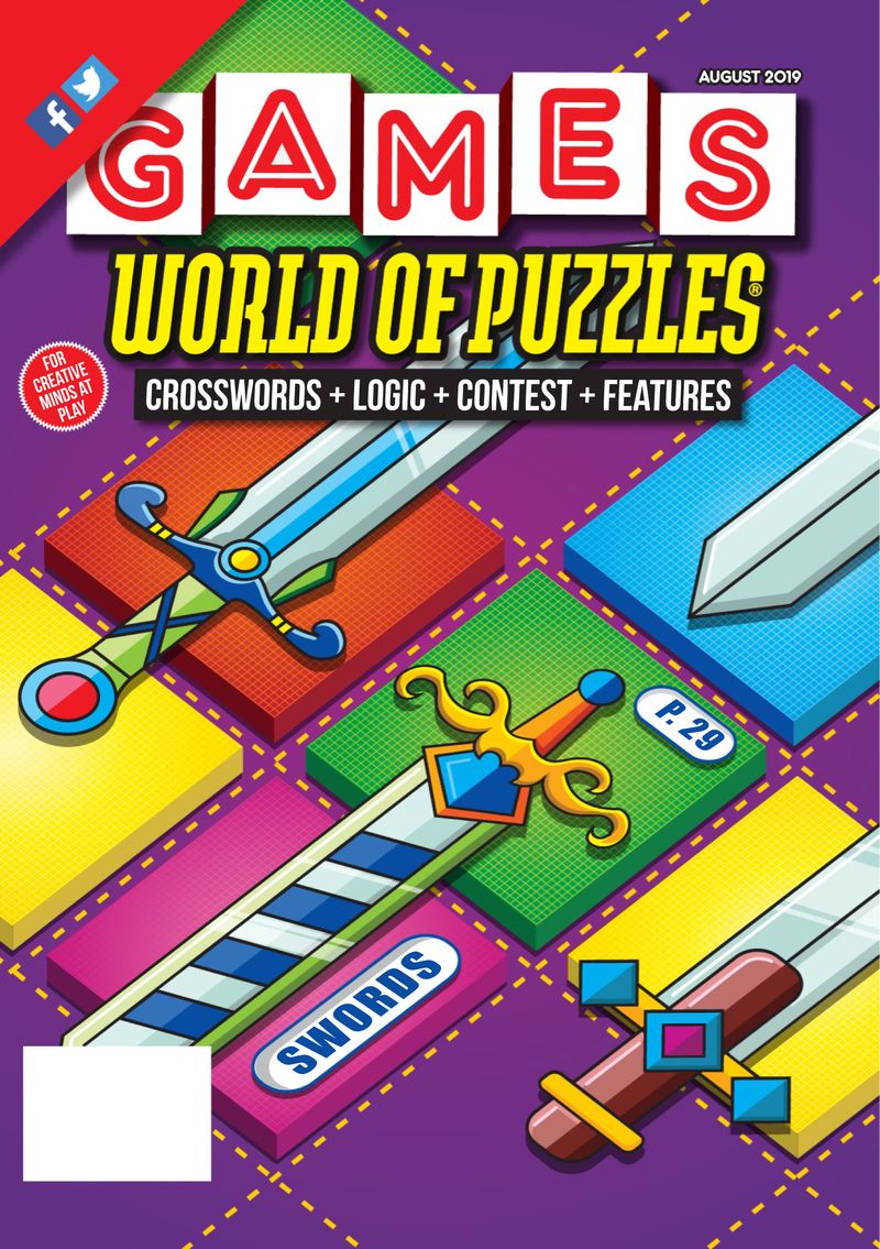Games-World-of-Puzzles August 01, 2019 Issue Cover