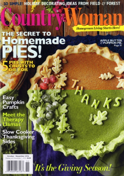 Country Woman October 01, 2016 Issue Cover