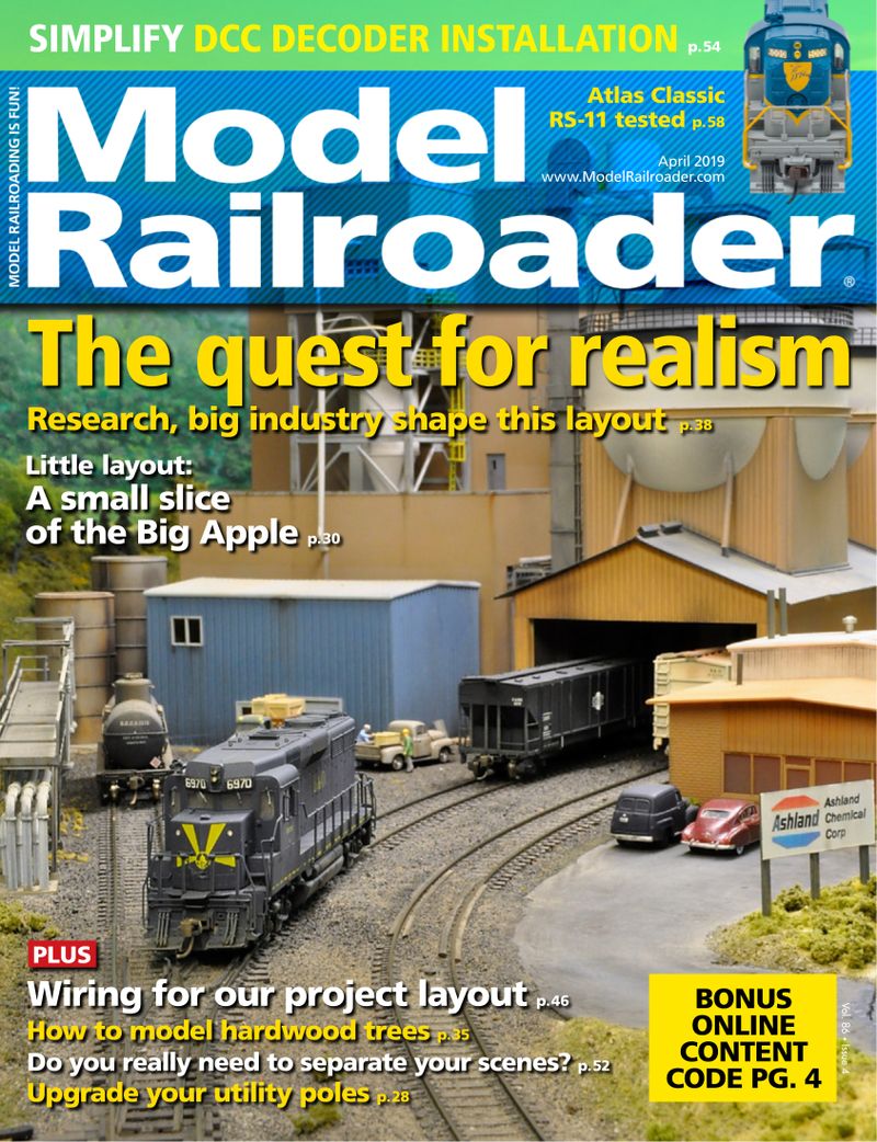 Model-Railroader April 01, 2019 Issue Cover
