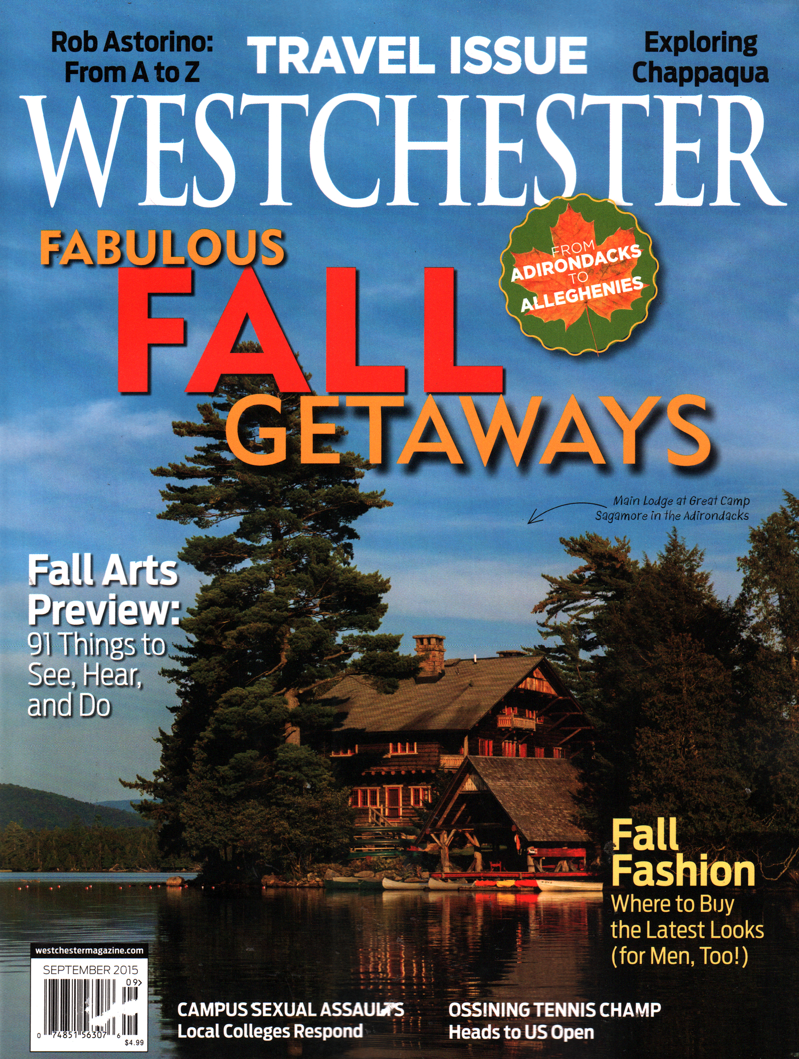 Westchester-Magazine September 01, 2015 Issue Cover