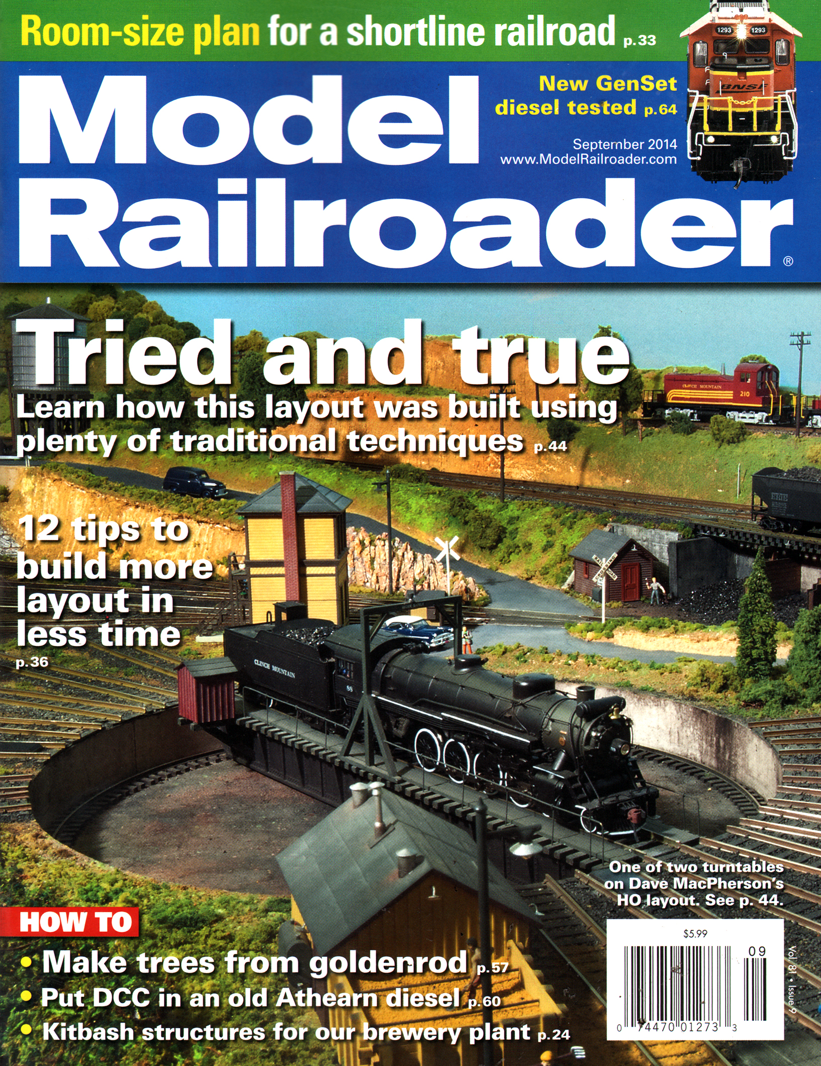 Model-Railroader September 01, 2014 Issue Cover