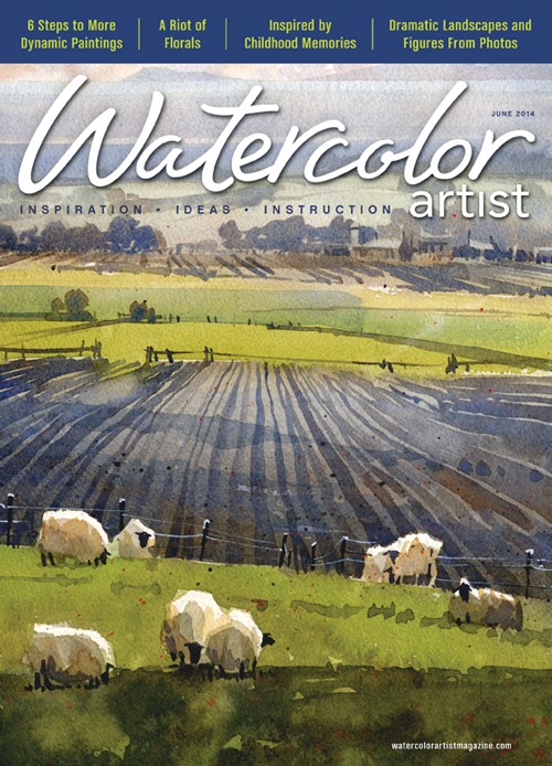 Watercolor-Artist June 01, 2014 Issue Cover