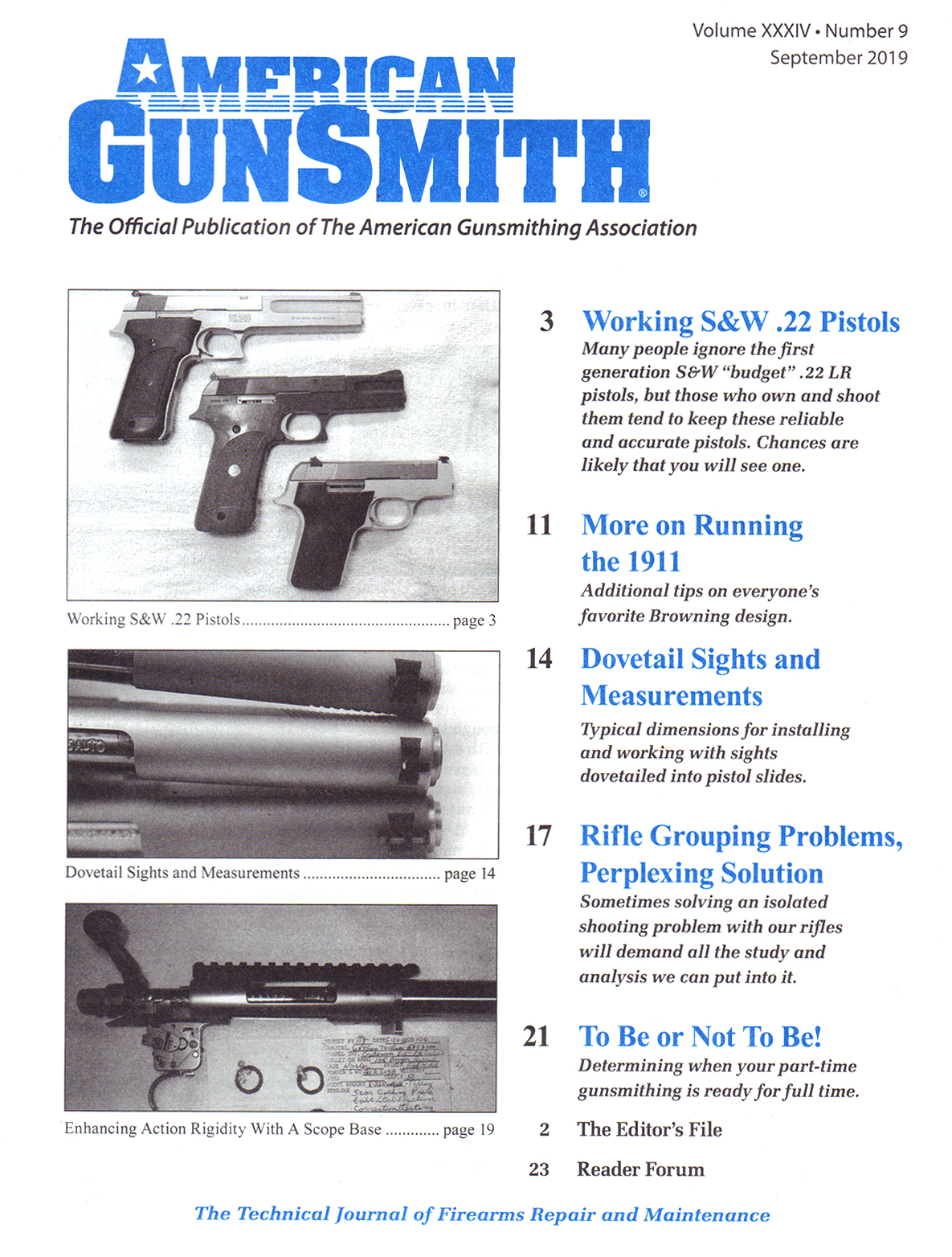 American-Gunsmith September 01, 2019 Issue Cover