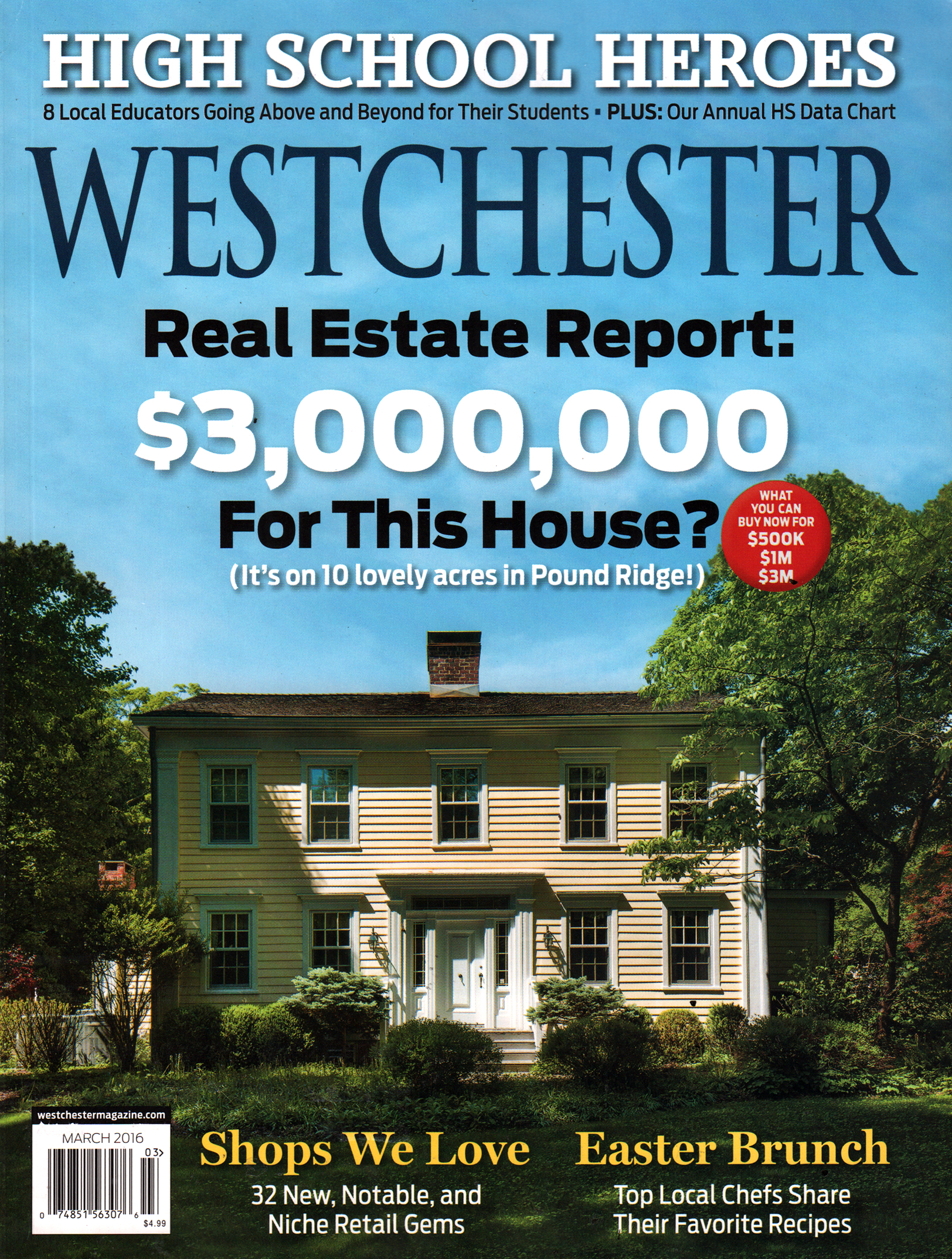 Westchester-Magazine March 01, 2016 Issue Cover