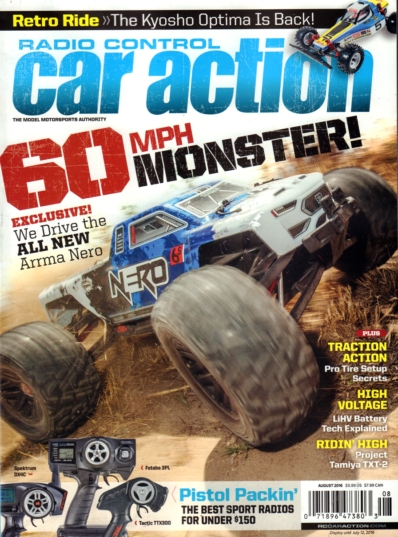 Radio Control Car Action August 01, 2016 Issue Cover