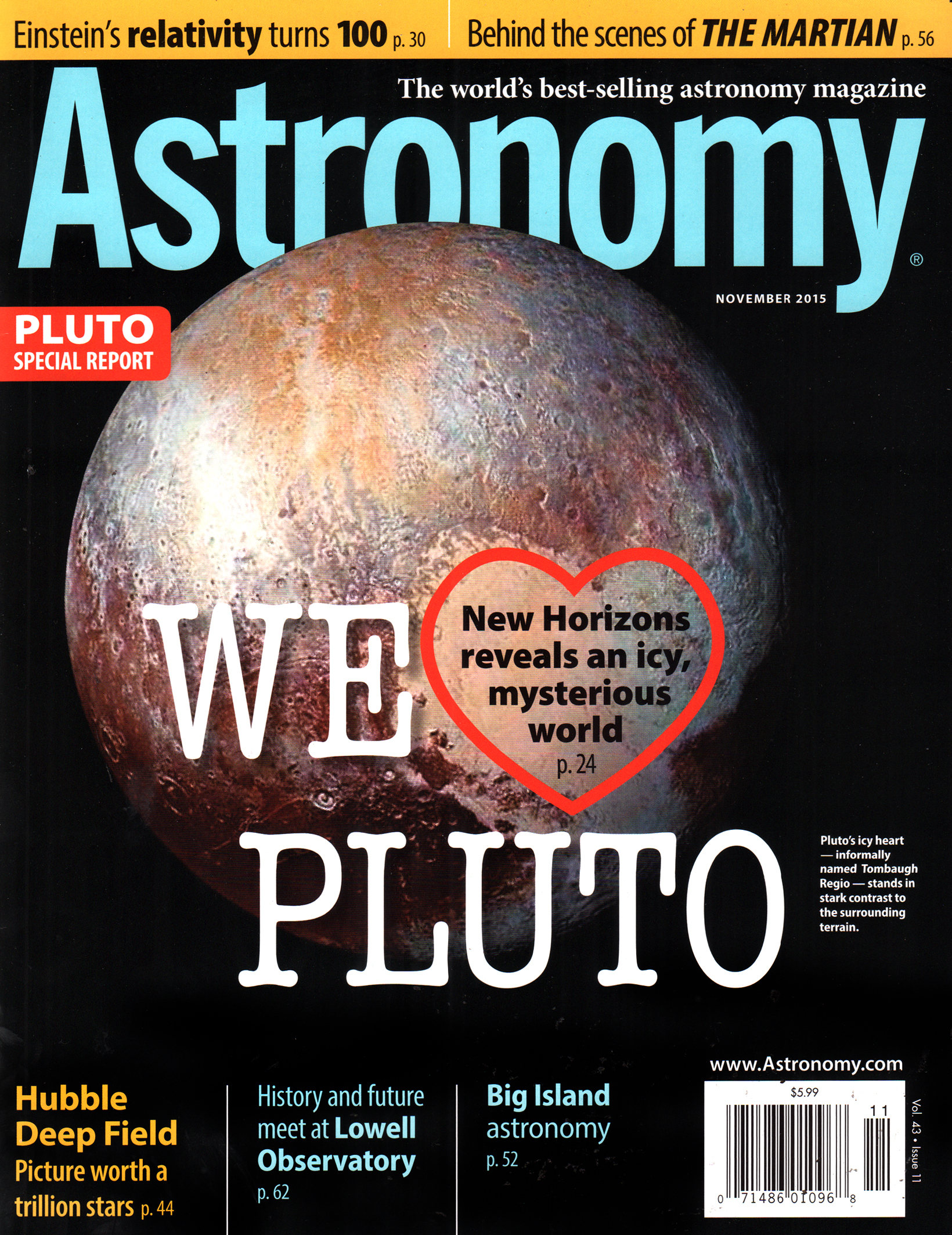 Astronomy November 01, 2015 Issue Cover
