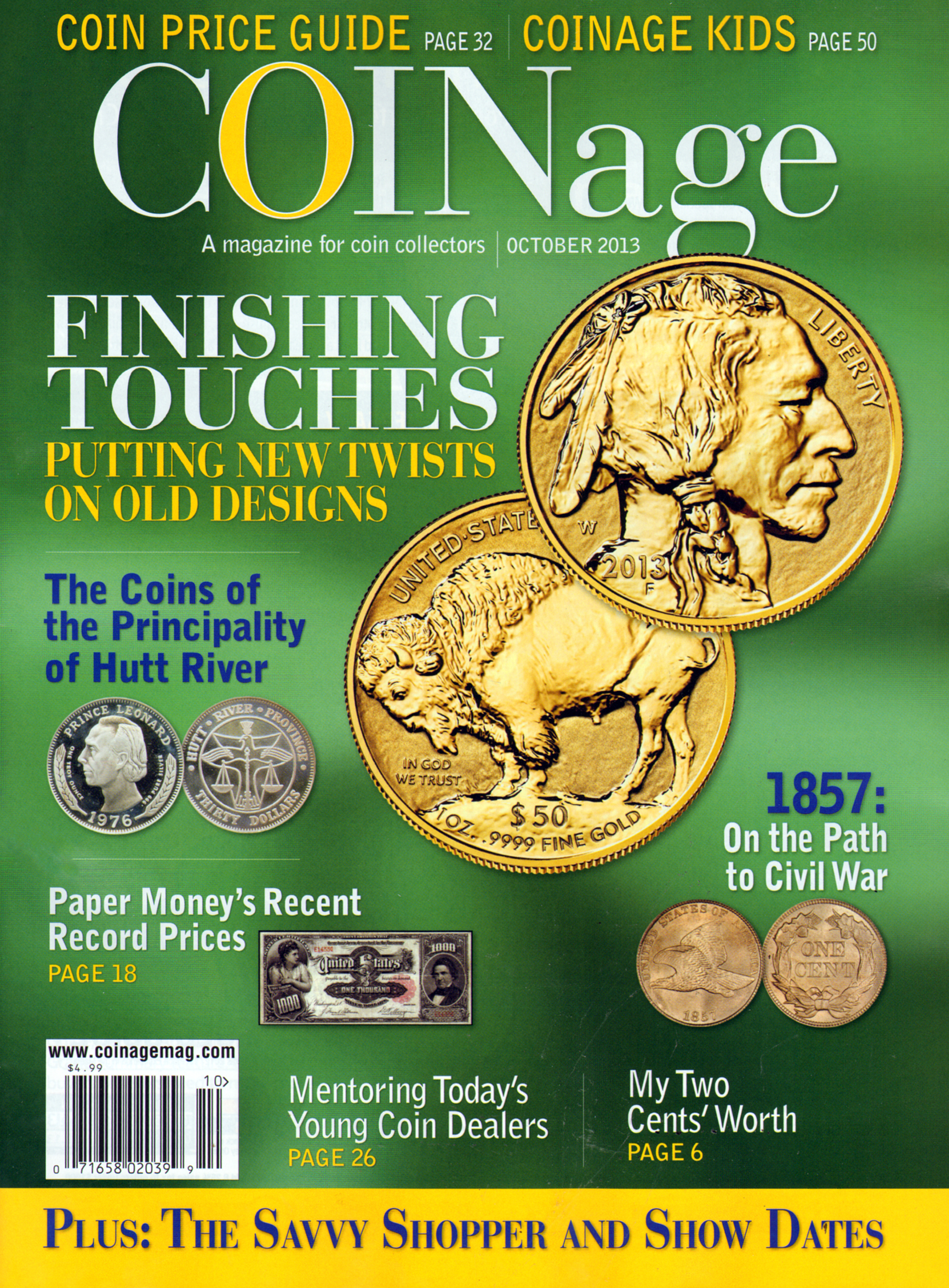 Coinage October 01, 2013 Issue Cover