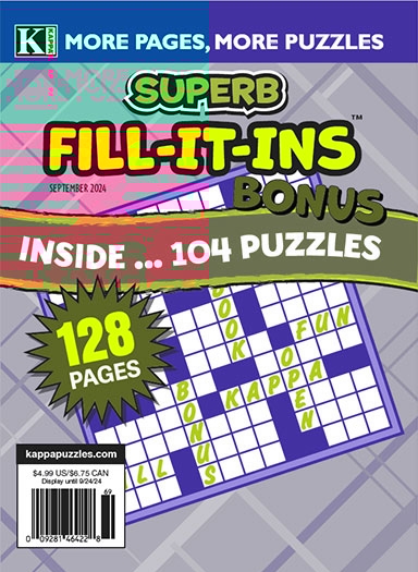 Superb Fill It Ins Bonus September 01, 2024 Issue Cover