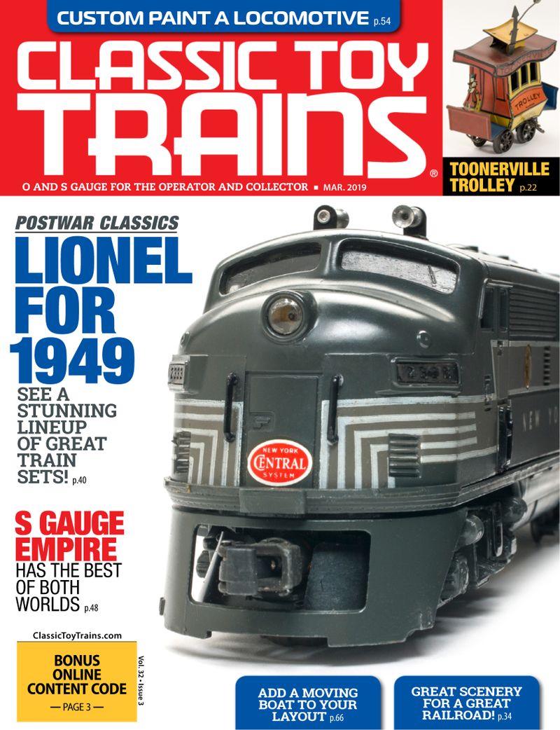 Classic-Toy-Trains March 01, 2019 Issue Cover