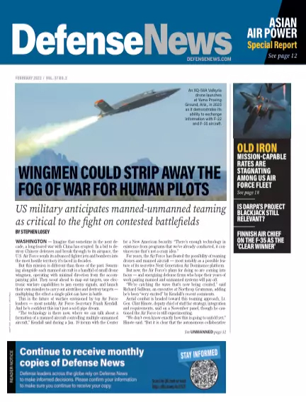 Defense-News February 01, 2022 Issue Cover
