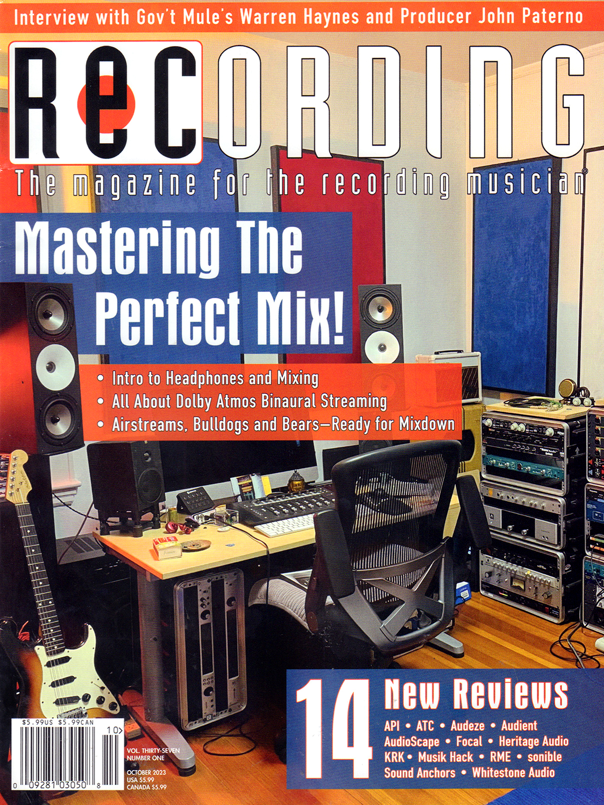 Recording-Magazine October 01, 2023 Issue Cover