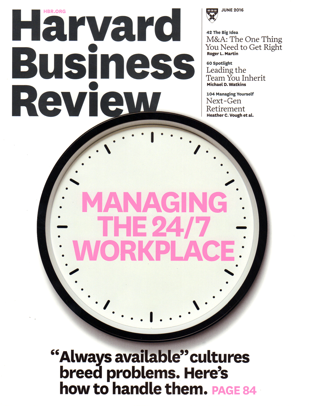 Harvard-Business-Review June 01, 2016 Issue Cover