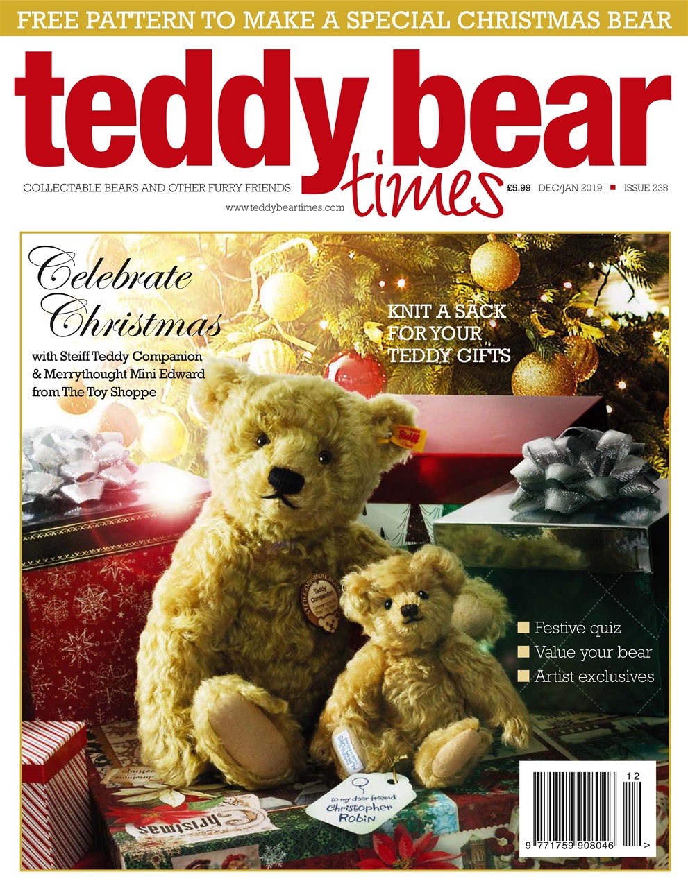 Teddy-Bear-Times-and-Friends December 01, 2018 Issue Cover