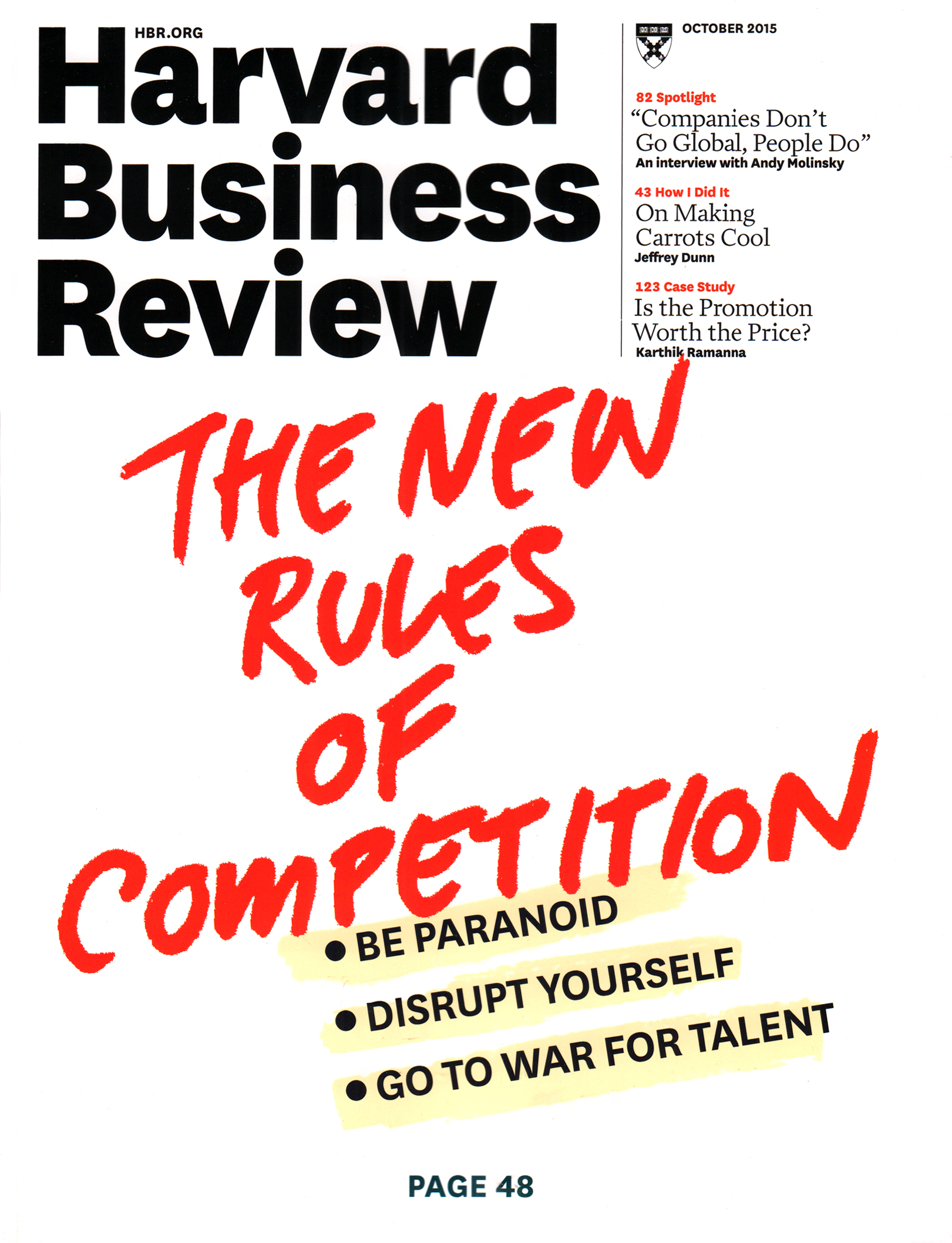 Harvard-Business-Review October 01, 2015 Issue Cover