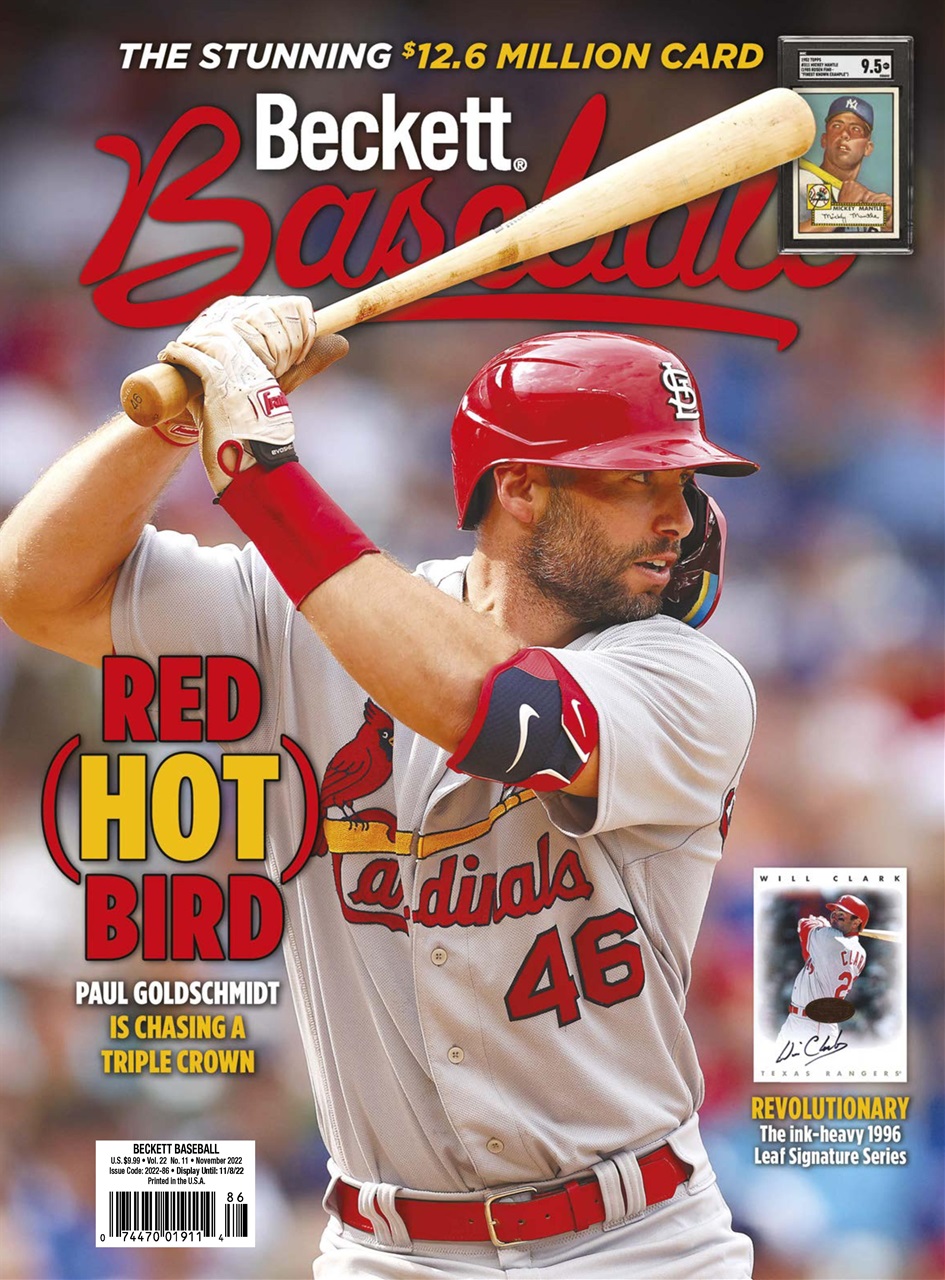 Beckett-Baseball November 01, 2022 Issue Cover