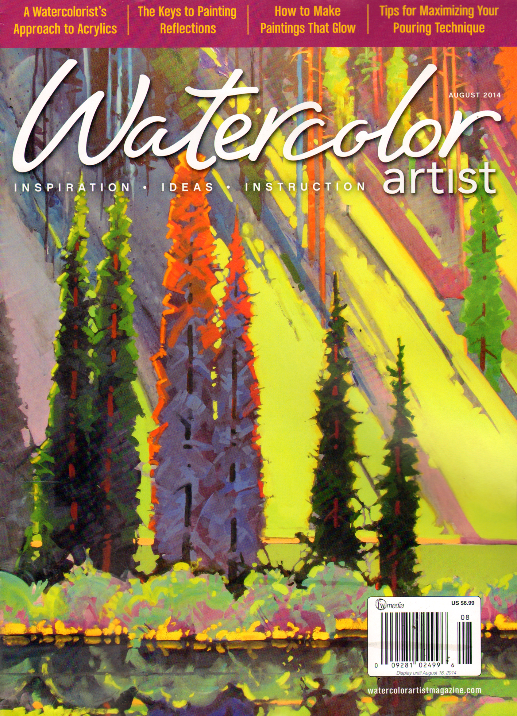 Watercolor-Artist August 01, 2014 Issue Cover