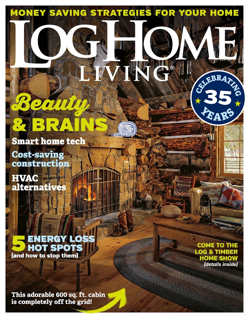 Log-and-Timber-Home-Living August 01, 2018 Issue Cover