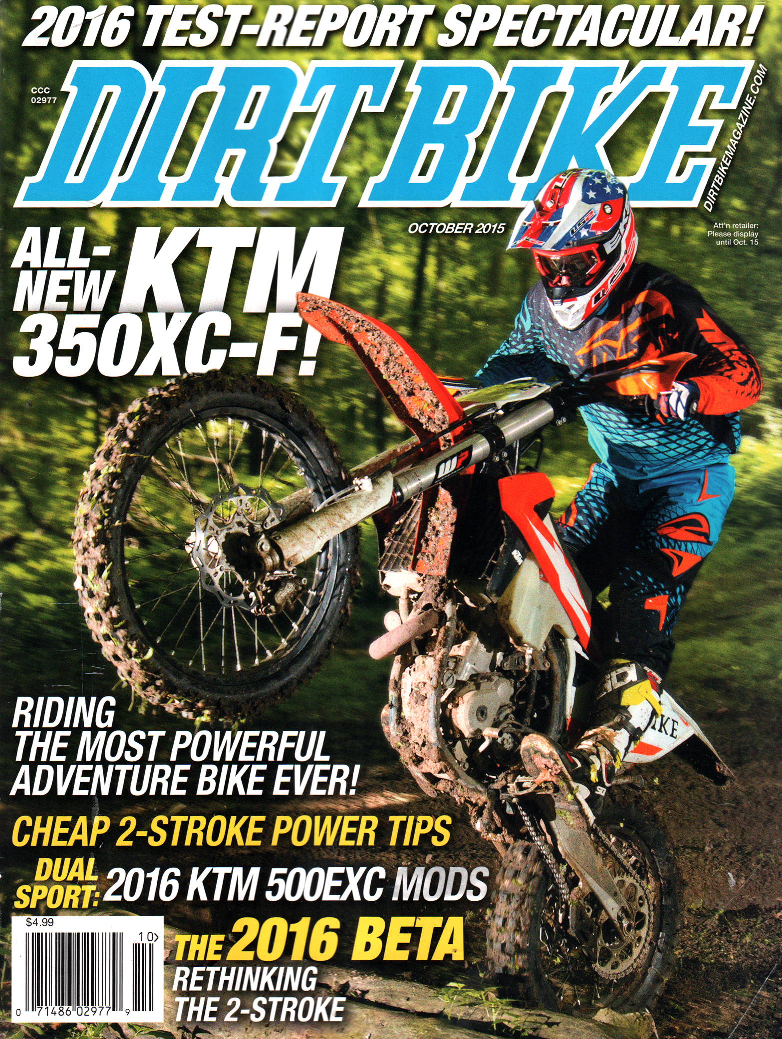 Dirt-Bike October 01, 2015 Issue Cover