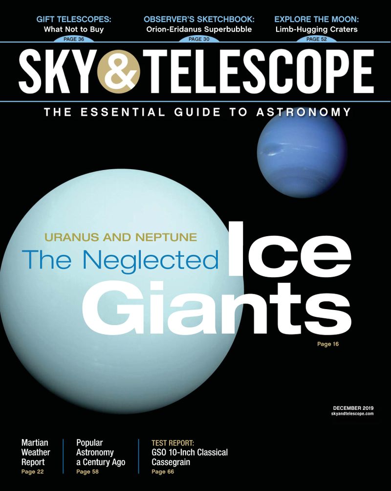 Sky-and-Telescope December 01, 2019 Issue Cover
