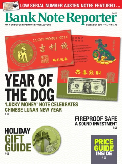 Bank Note Reporter December 01, 2017 Issue Cover