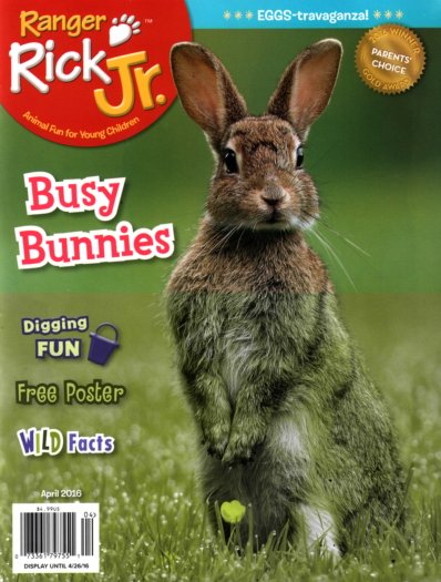 Ranger Rick Jr. April 01, 2016 Issue Cover