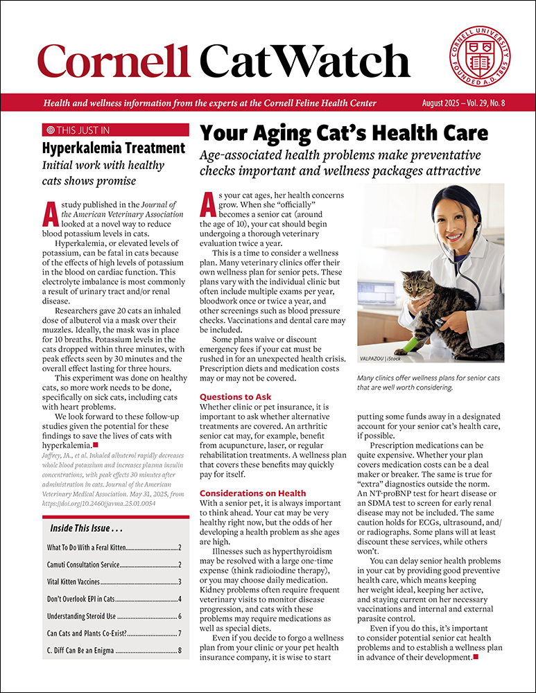 Catwatch August 01, 2025 Issue Cover