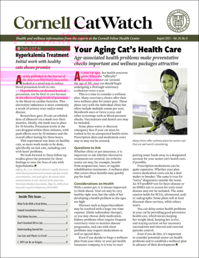 Catwatch August 01, 2025 Issue Cover