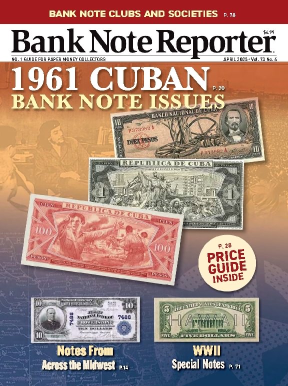 Bank-Note-Reporter April 01, 2025 Issue Cover