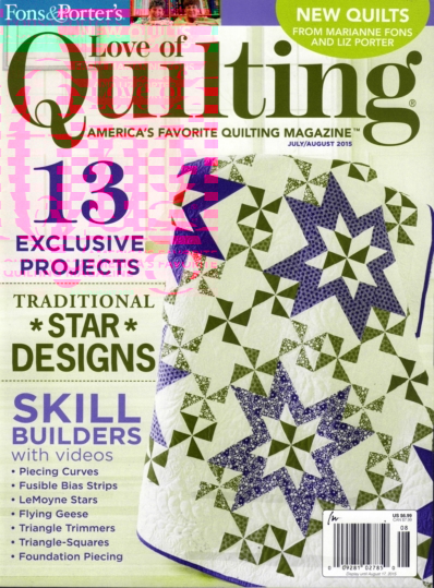 Fons & Porter's Love of Quilting July 01, 2015 Issue Cover