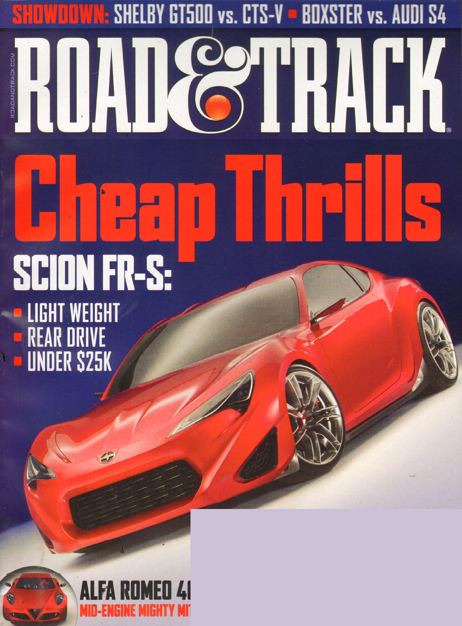 Road-and-Track August 01, 2011 Issue Cover