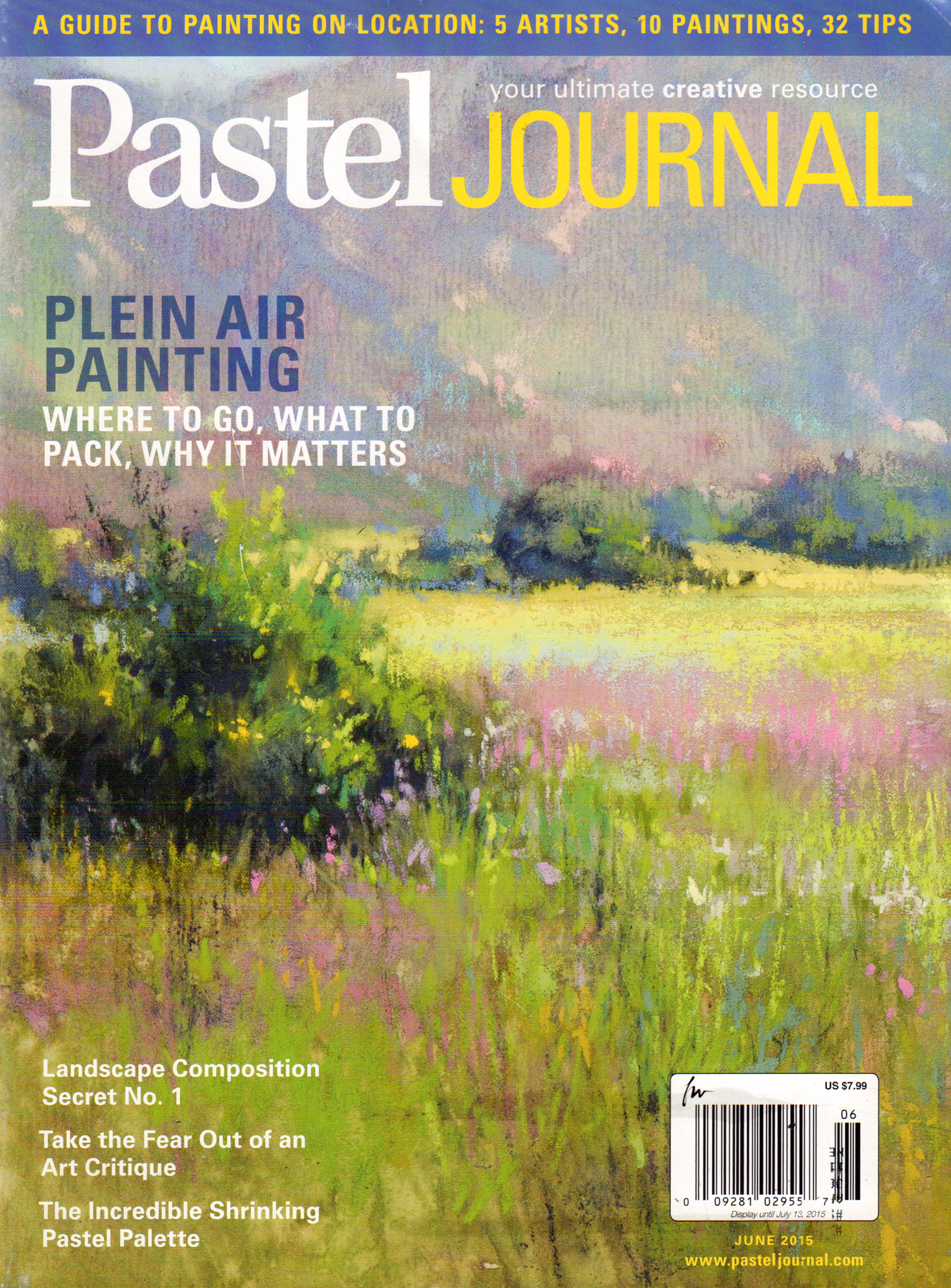 Pastel-Journal June 01, 2015 Issue Cover