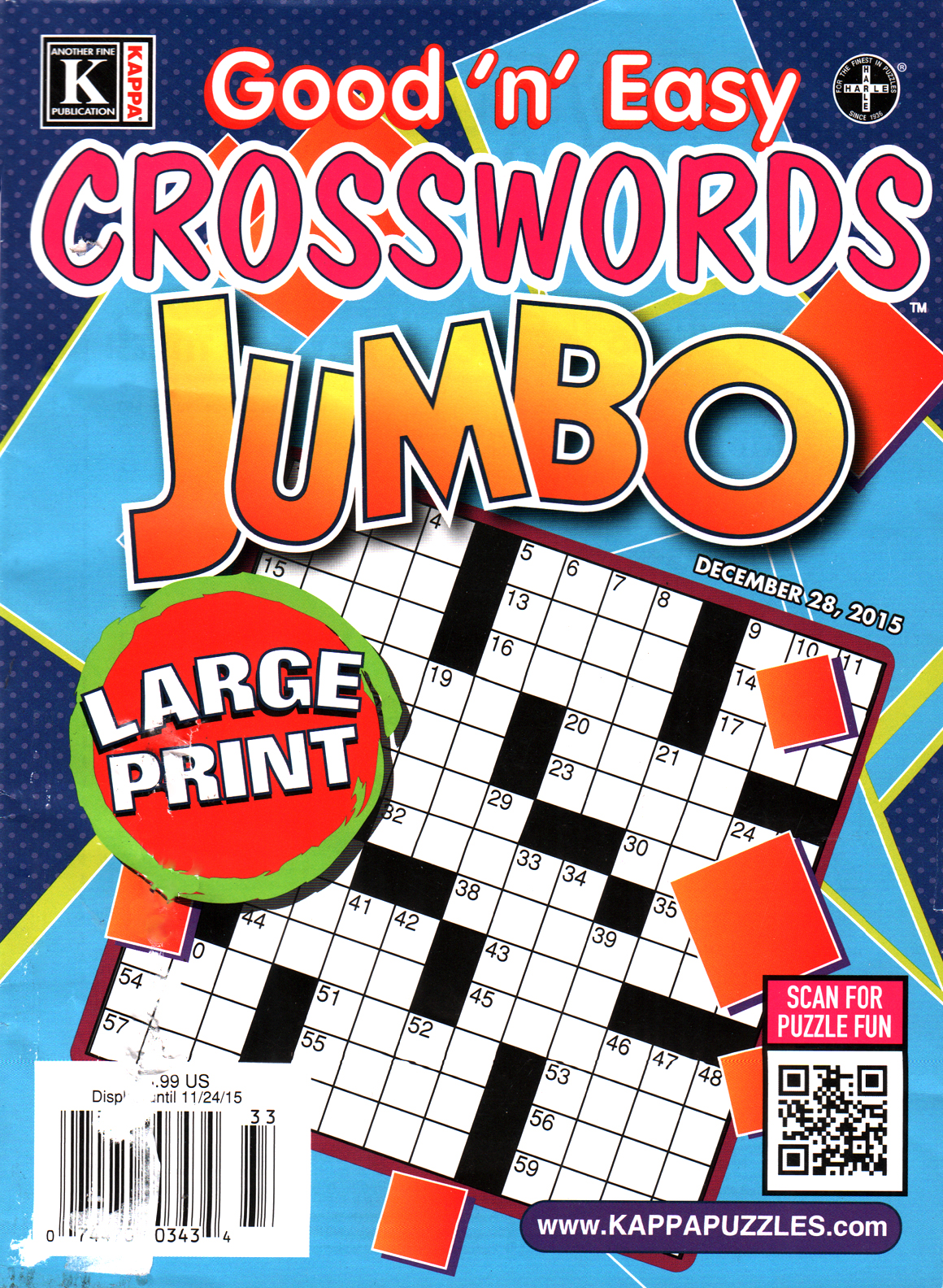 Good-N-Easy-Crosswords-Jumbo December 28, 2015 Issue Cover