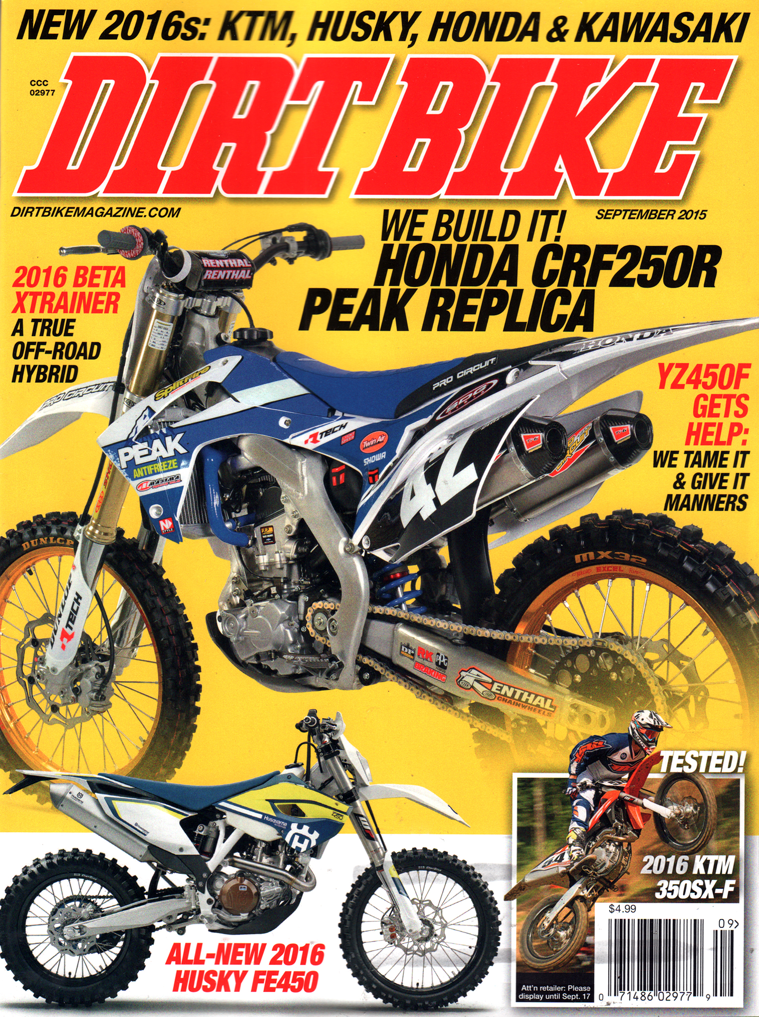 Dirt-Bike September 01, 2015 Issue Cover