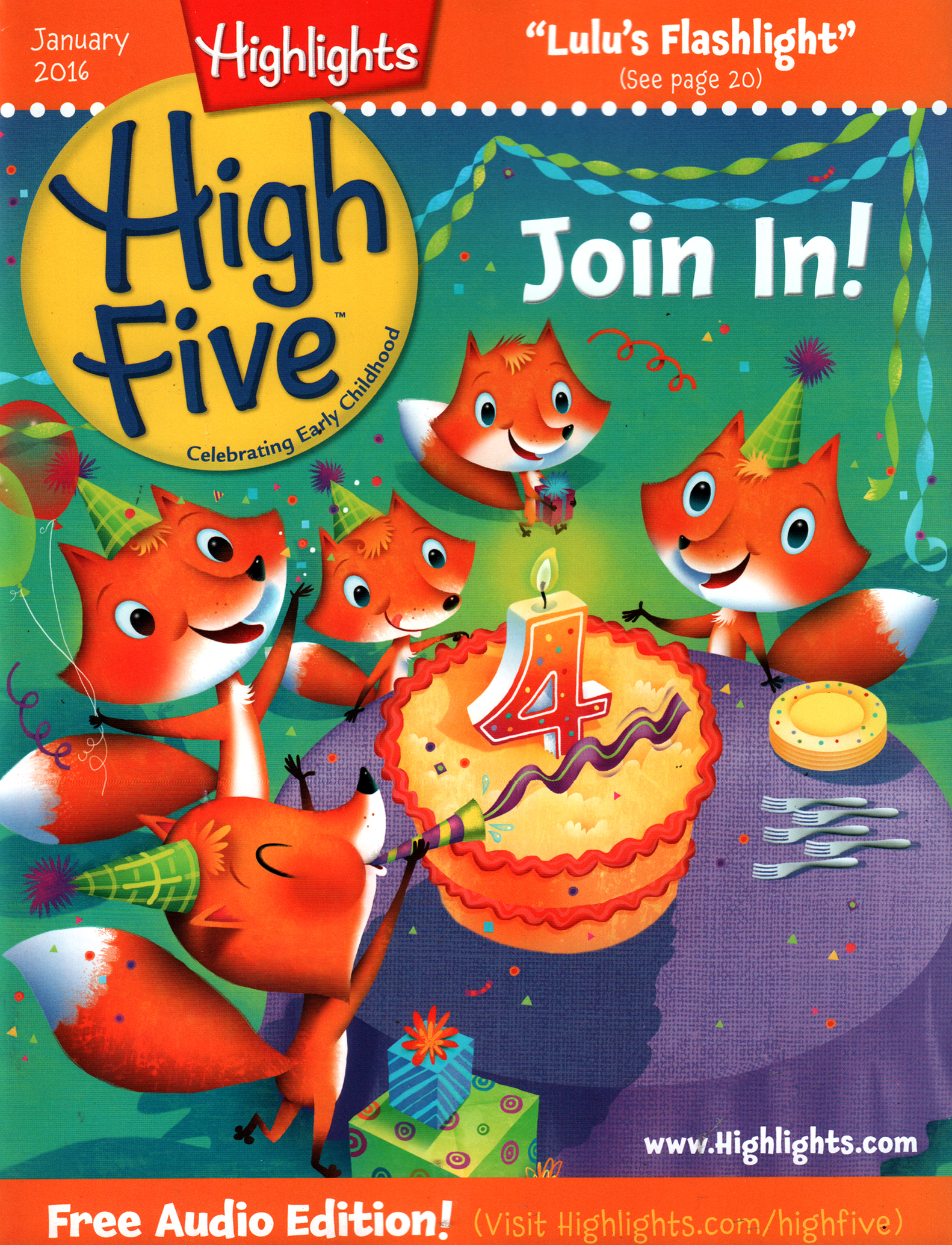 Highlights-High-Five January 01, 2016 Issue Cover