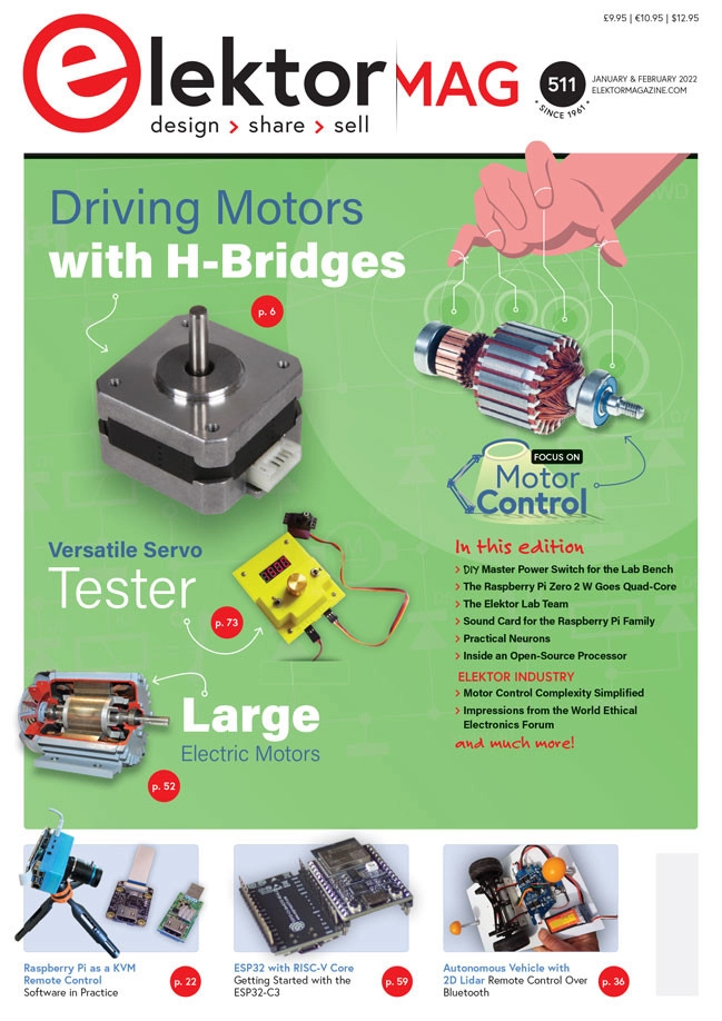Elektor---North-American-Edition January 01, 2022 Issue Cover