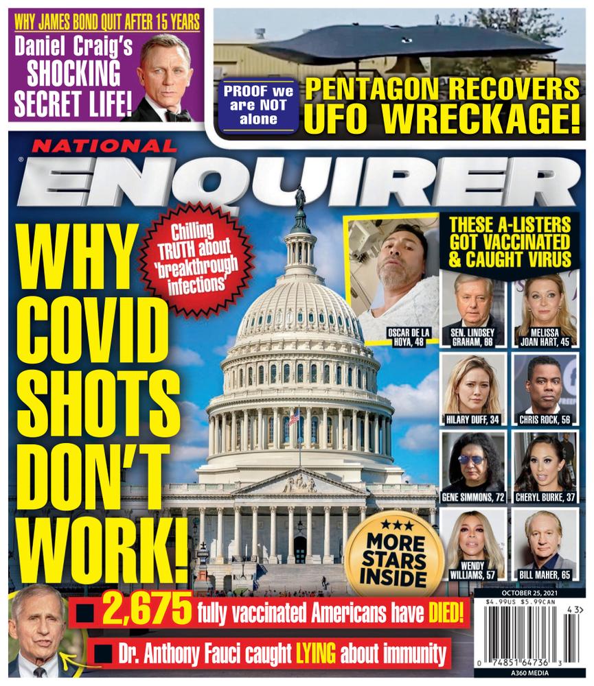 National-Enquirer October 25, 2021 Issue Cover