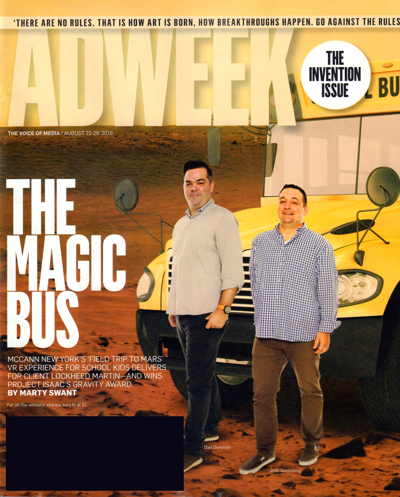 Adweek August 22, 2016 Issue Cover