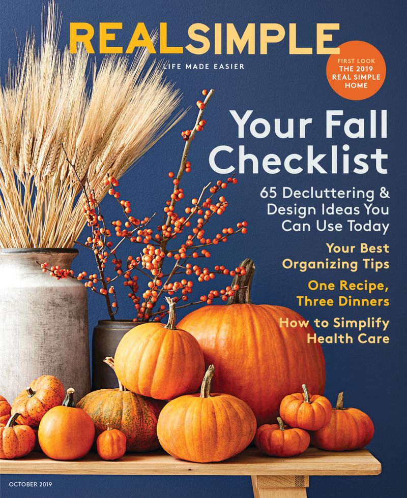 real-simple October 01, 2019 Issue Cover
